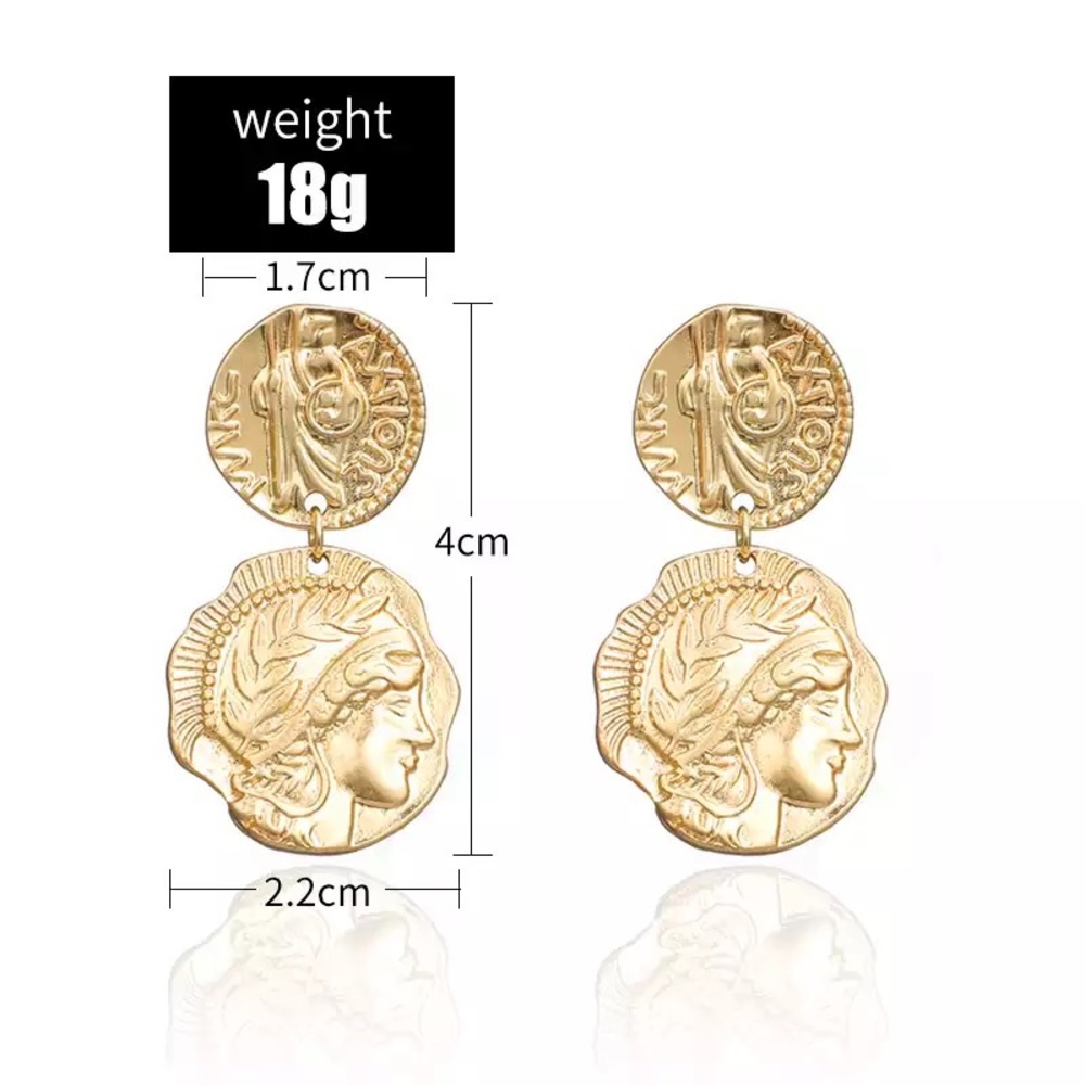NEW! gold dainty earrings ✰ - Picture 2 of 3